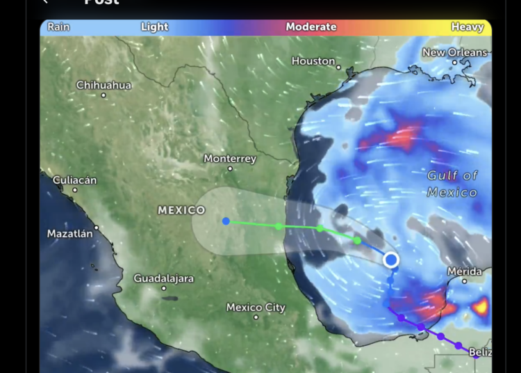 Ciclón tropical “Uno”, formando en el Golfo de México amenaza con tocar tierra